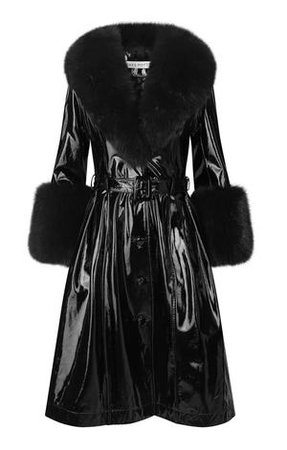 Foxy Coat in Black Gloss – Annie's Ibiza