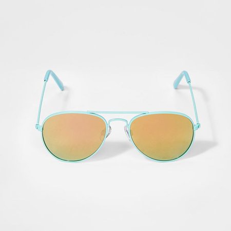 Girls' Aviator Sunglasses - Cat & Jack™ Turquoise : Target