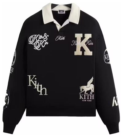 Kith Nelson Collared Pullover
Black