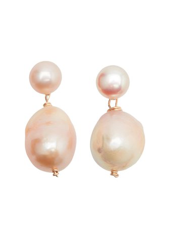 Brinker & Eliza Ren pearl drop earrings
