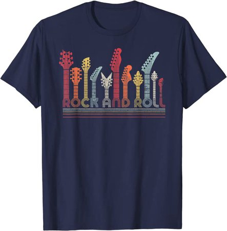 Amazon.com: Rock And Roll Shirt. Retro Style T-Shirt: Clothing