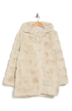 Quilted Faux Fur Hooded Coat | Nordstromrack