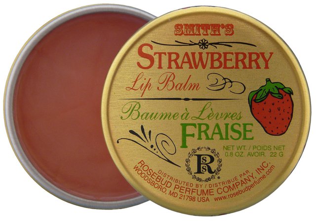 Smith's Strawberry Lip Balm Tin - Golden Gait Mercantile