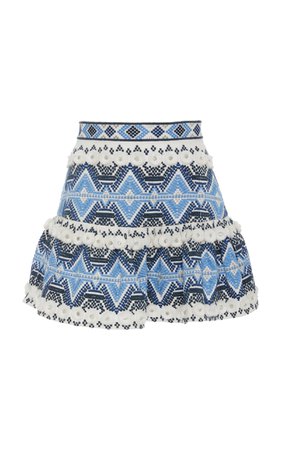 Lucille Embroidered Cotton Skirt by Alexis | Moda Operandi