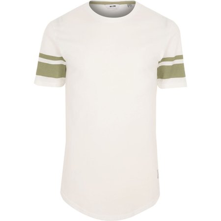 Only & Sons white stripe T-shirt - T-shirts - T-Shirts & Vests - men