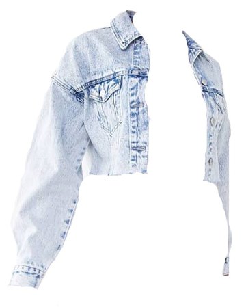 Cropped jean jacket