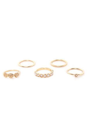 Pure As Pearls Ring Set - Gold – Fashion Nova