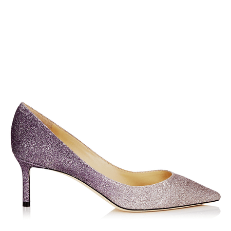 Glitter amethyst high heels