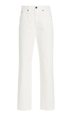 SLVRLAKE Dakota Rigid High-Rise Relaxed Tapered-Leg Jeans