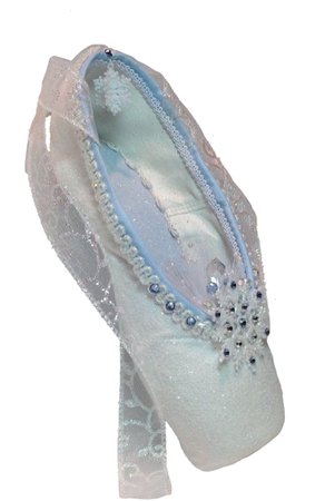 silver snowflake ballet slippers