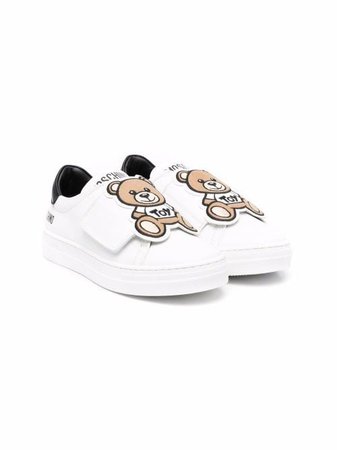 Moschino Kids Teddy-patch Sneakers - Farfetch