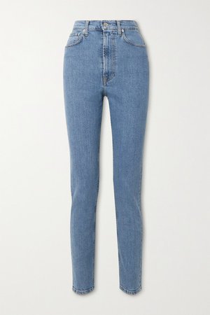 Helmut Lang | Femme Hi Spikes high-rise straight-leg jeans | NET-A-PORTER.COM