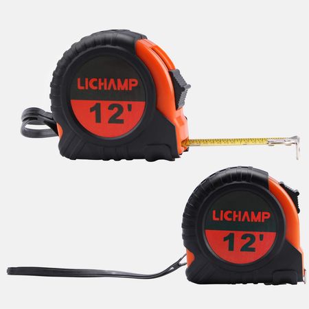 LICHAMP Tape Measure 12 ft, 8 Pack Bulk Easy Read Measuring Tape Retractable with Fractions 1/8, Measurement Tape 12-Foot by 1/2-Inch - Amazon.com