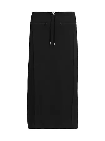 Shop Courreges Tracksuit Drawstring Midi-Skirt | Saks Fifth Avenue