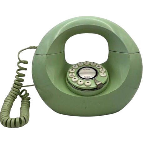 green vintage phone filler