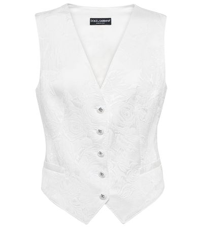 Dolce&Gabbana - Jacquard vest | Mytheresa