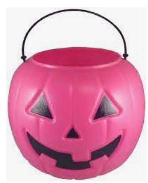 pink Halloween bucket
