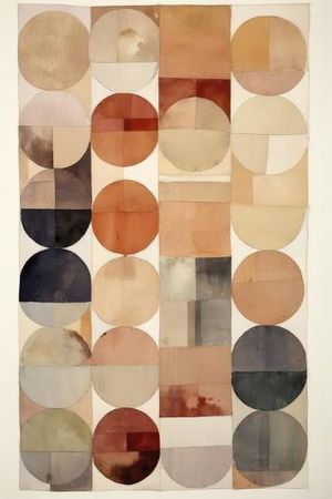 'Pastel Circles' Giclee Print - Treechild | Art.com