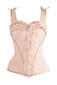 Luxurious Victorian Inspired Dusty Pink Overbust Angled Panels And Sho – Corset Story US