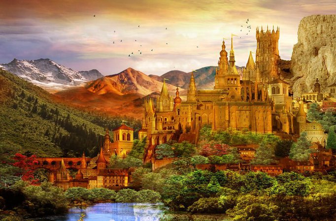 castle with gold fantasy - Google Search