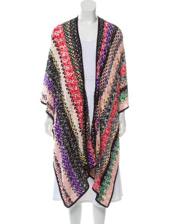 Missoni Lightweight Patterned Knit Poncho - Clothing - MIS62840 | The RealReal