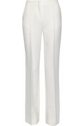 Pleated ponte straight-leg pants | DIANE VON FURSTENBERG | Sale up to 70% off | THE OUTNET