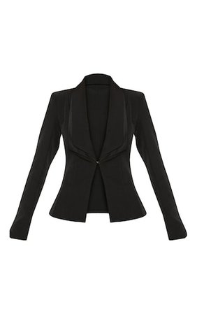 Avani Black Suit Jacket | Jumpers | PrettyLittleThing