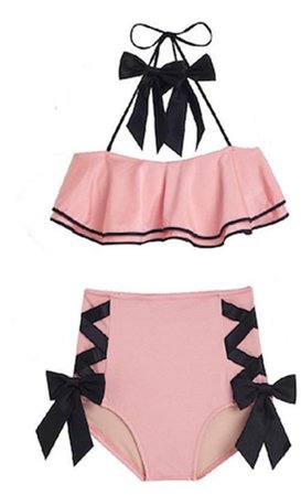 pink Lolita swimsuit