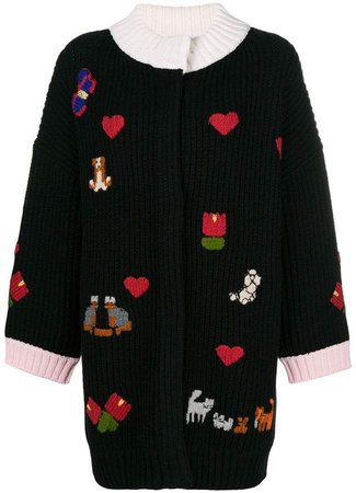 Vivetta embroidered cardi-coat