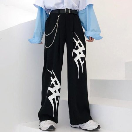 Chain print pants – HarajukuBasics