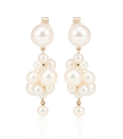 Botticelli 14Kt Gold Earrings With Pearls - Sophie Bille Brahe | mytheresa.com