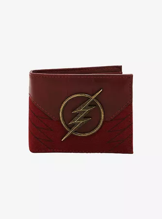 DC Comics The Flash Fabric & Faux-Leather Bi-Fold Wallet - BoxLunch Exclusive