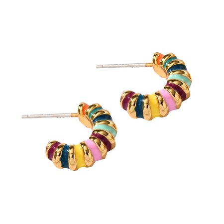 Mixed-Color MUPIA Mixed Color Earrings - Pair | i The Label – ithelabel.com