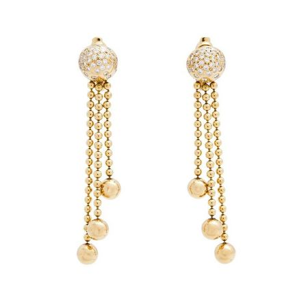 gold tassels earrings