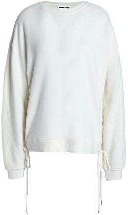 Lace-up French Cotton-terry Sweatshirt
