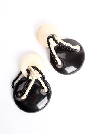 Gerda Lynggaard Pour Monies Vintage Bone Shell Necklace & Earring Set – Recess