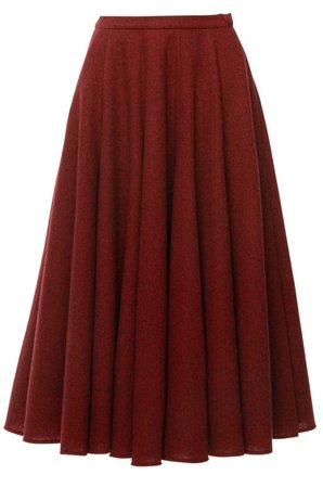 Lena Hoschek red wool skirt