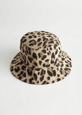 Leopard Jacquard Bucket Hat - Leopard - Hats - & Other Stories