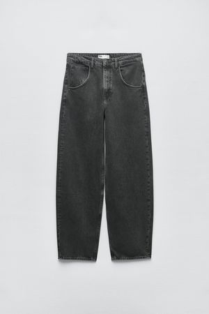ZW THE LONG RISE BAGGY JEANS - Anthracite grey | ZARA United States