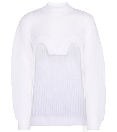Burberry - Deconstructed semi-sheer sweater | Mytheresa