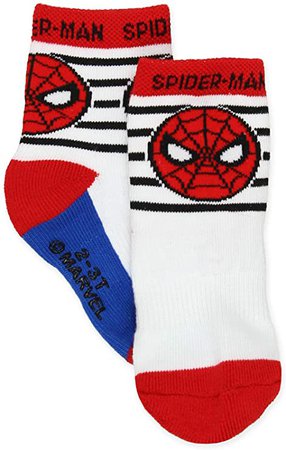 Amazon.com: Super Hero Adventures Spider-Man Boys 6 pack Socks with Grippers (Baby/Toddler) : Clothing, Shoes & Jewelry