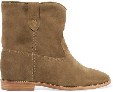 Crisi Suede Ankle Boots - Brown