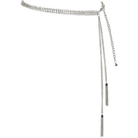 Silver Tassel Chain Belt