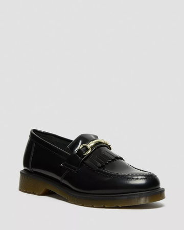 ADRIAN SNAFFLE SMOOTH LEATHER KILTIE LOAFERS | Doc Martens | $150