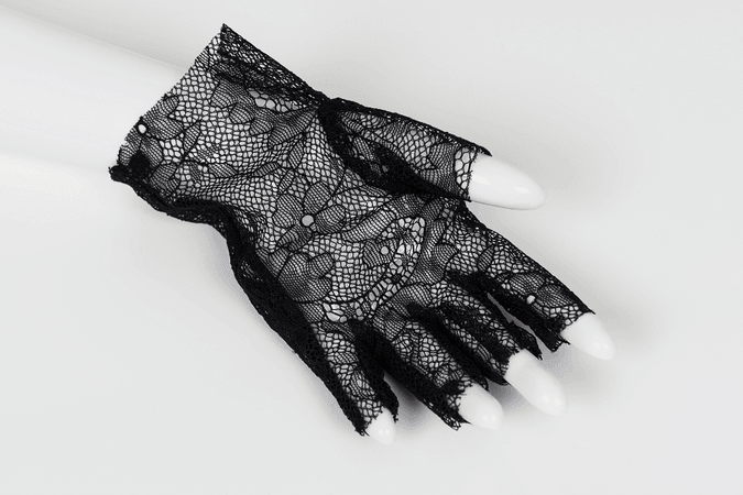 black glove fingerless lace - Google Search