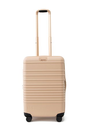 BEIS - The Carry-On Roller in Beige travel luggage