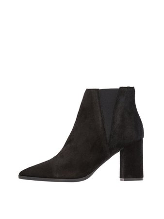 Suede pointed chelsea boots | BIANCO