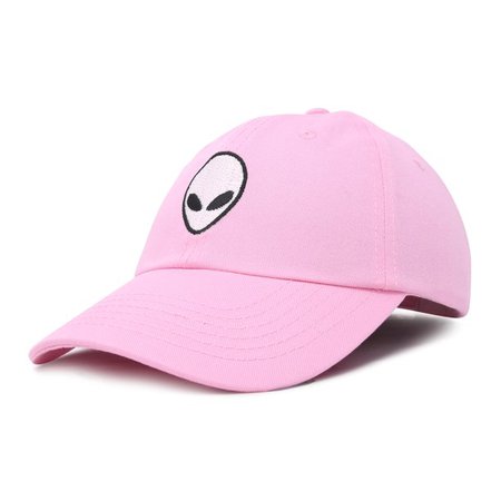 DALIX - DALIX Alien Head Baseball Cap Mens and Womens Hat in Light Pink - Walmart.com - Walmart.com pink