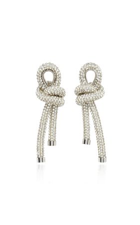 Rope Crystal-Encrusted Earrings By Balenciaga | Moda Operandi