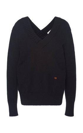 Cashmere-Blend V-Neck Sweater by Victoria Beckham | Moda Operandi